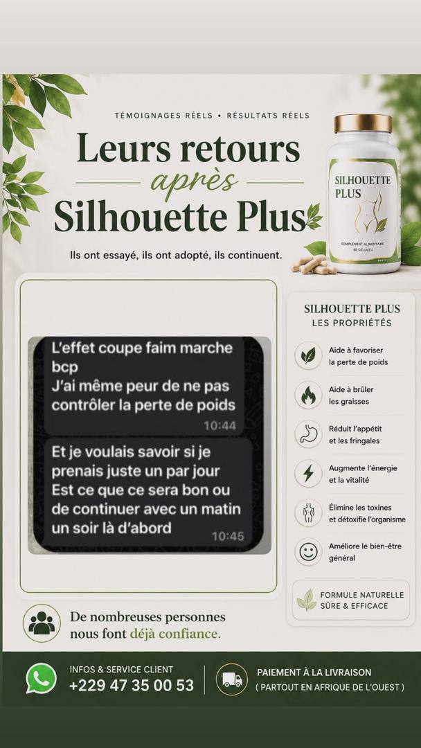 Retour cliente Silhouette Plus